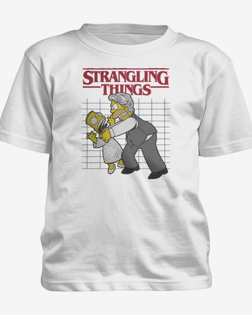 Polera de niño Blanco de Strangling Things