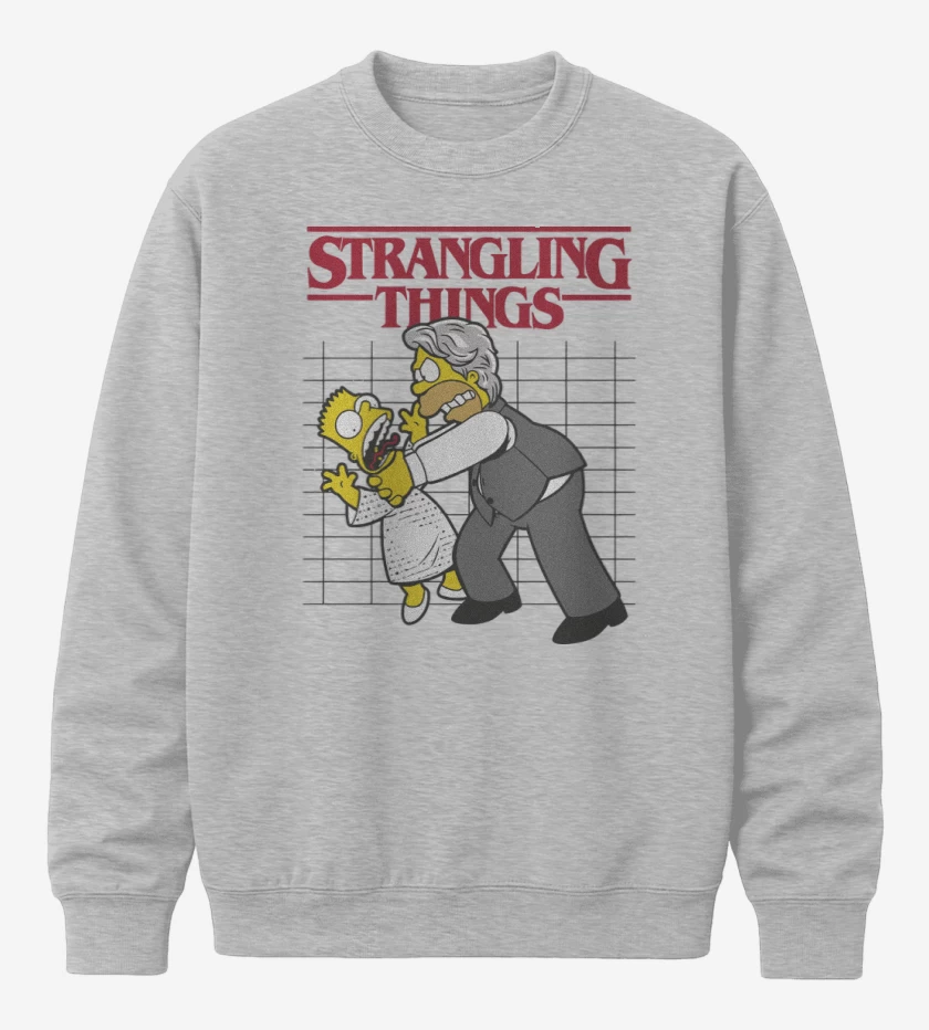 Poleron polo Gris Melange de Strangling Things
