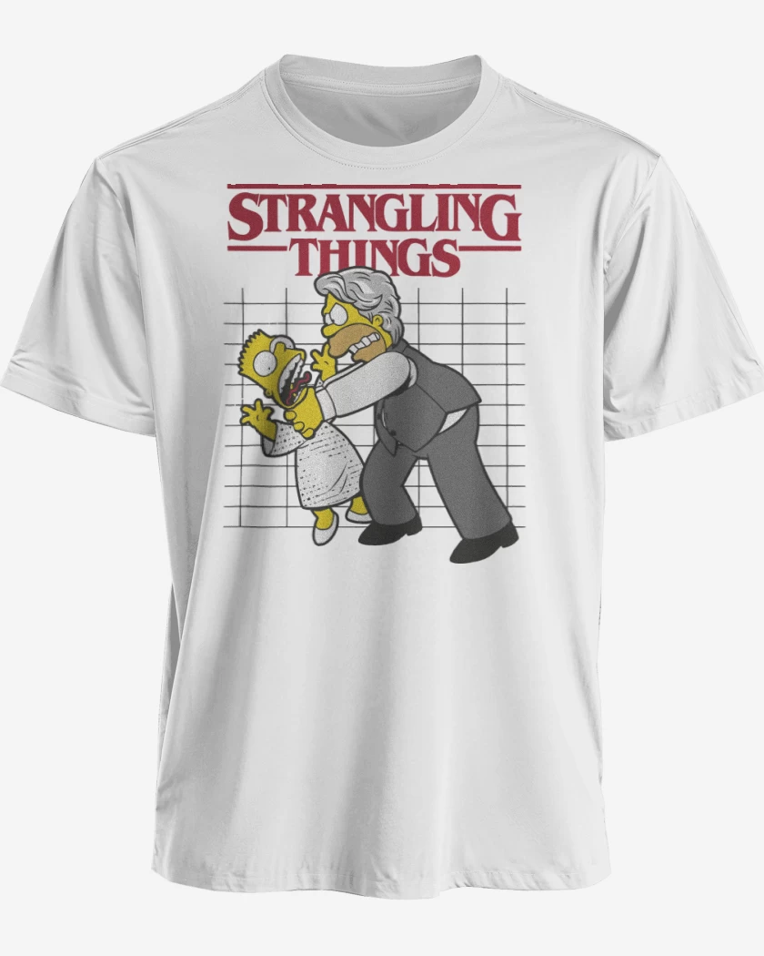 Polera premium Blanco de Strangling Things