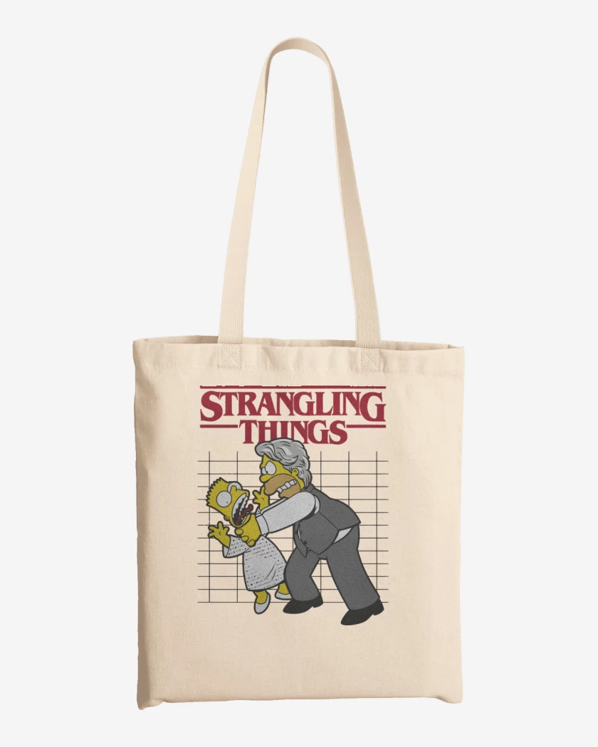 Totebag Blanco de Strangling Things