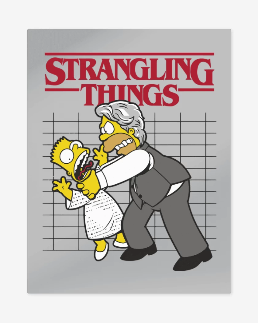 Print metalico Gris Melange de Strangling Things
