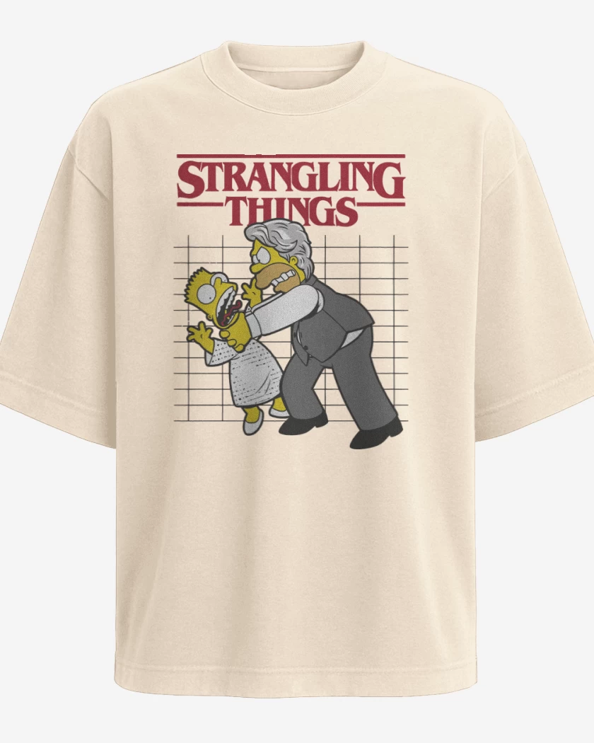 Polera Oversize Beige de Strangling Things