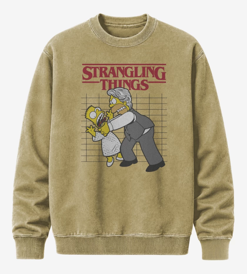 Poleron Polo Acid Wash Beige de Strangling Things
