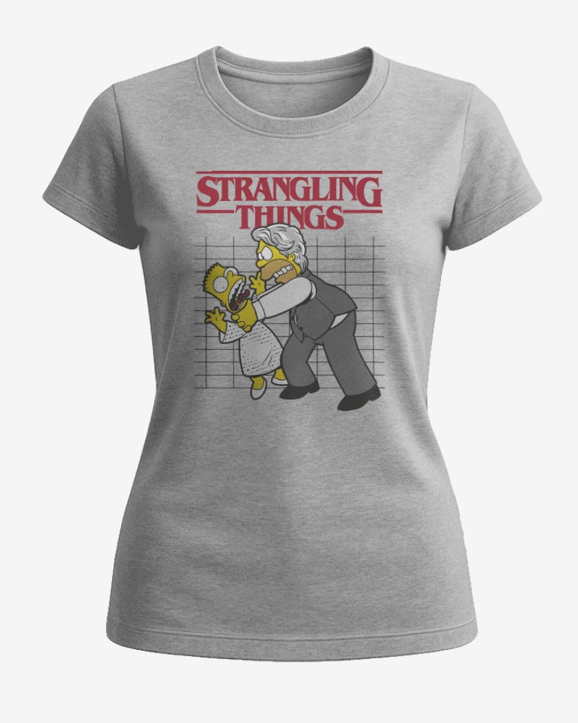 Polera de Mujer Gris Melange de Strangling Things