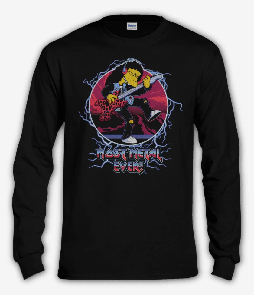 Polera manga larga Negro de Otto Munson 