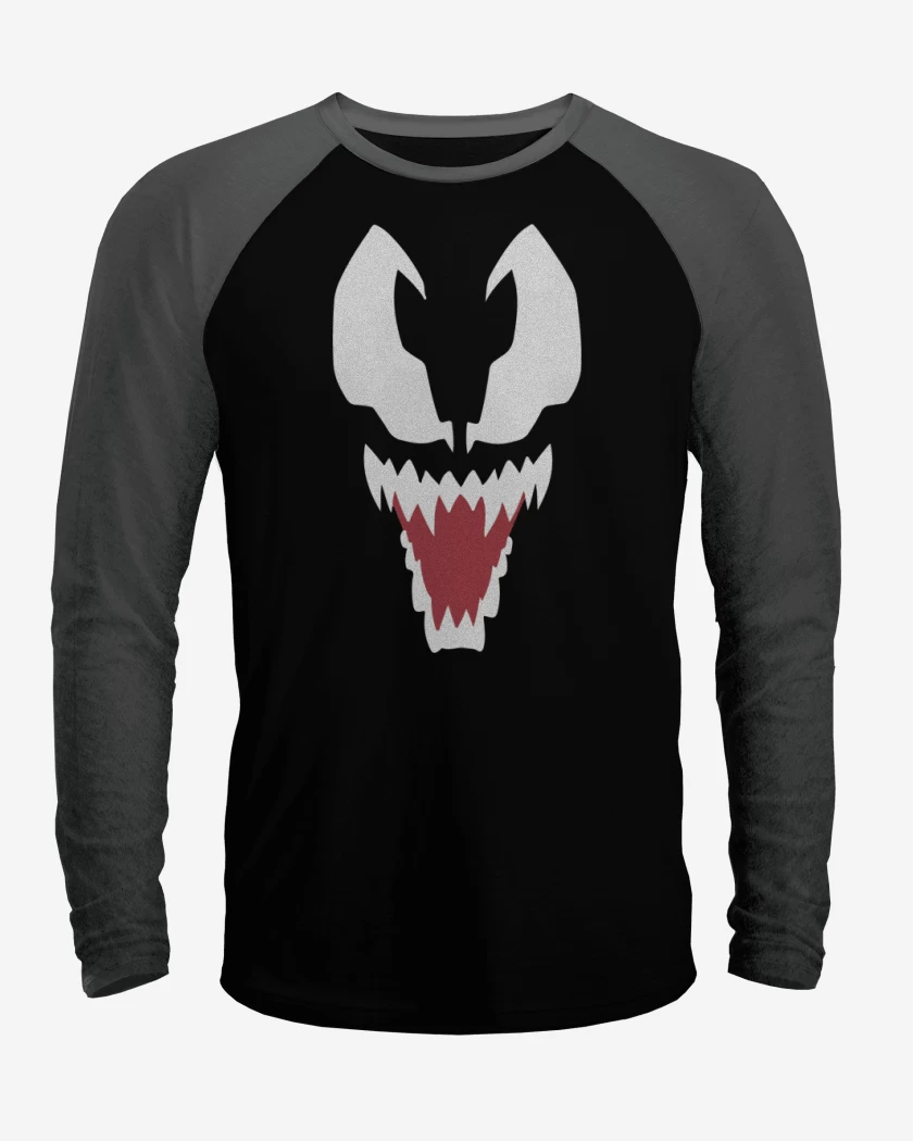 Polera Raglan Negro / Negro Heather de Veneno 2