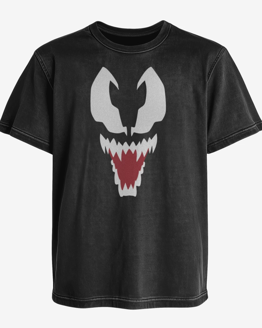 Polera desgastada Negro de Veneno 2