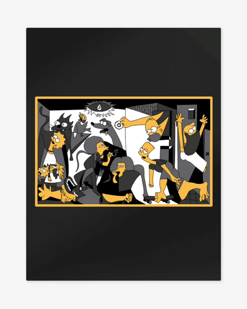 Print metalico Negro de Los Piccasons