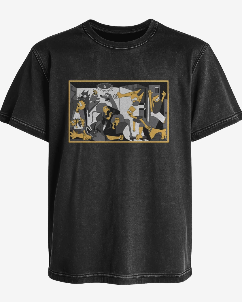 Polera desgastada Negro de Los Piccasons