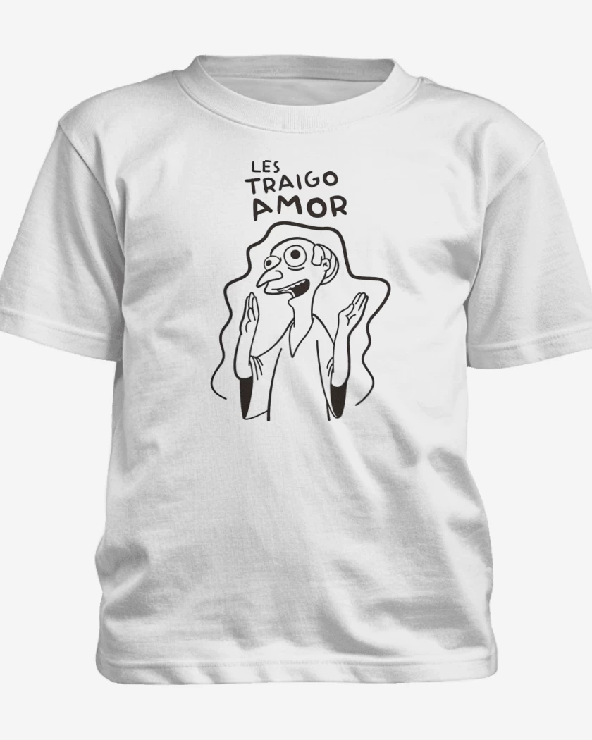 Polera de niño Blanco de Les Traigo Amor