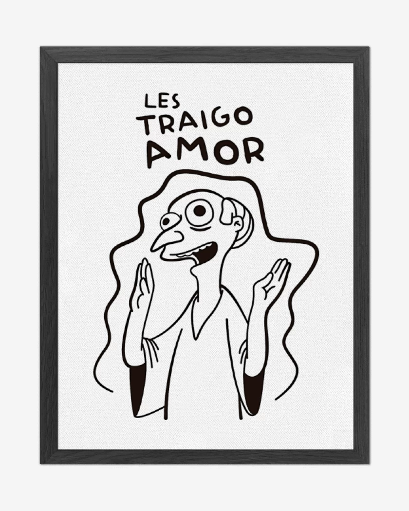Cuadro decorativo Blanco de Les Traigo Amor