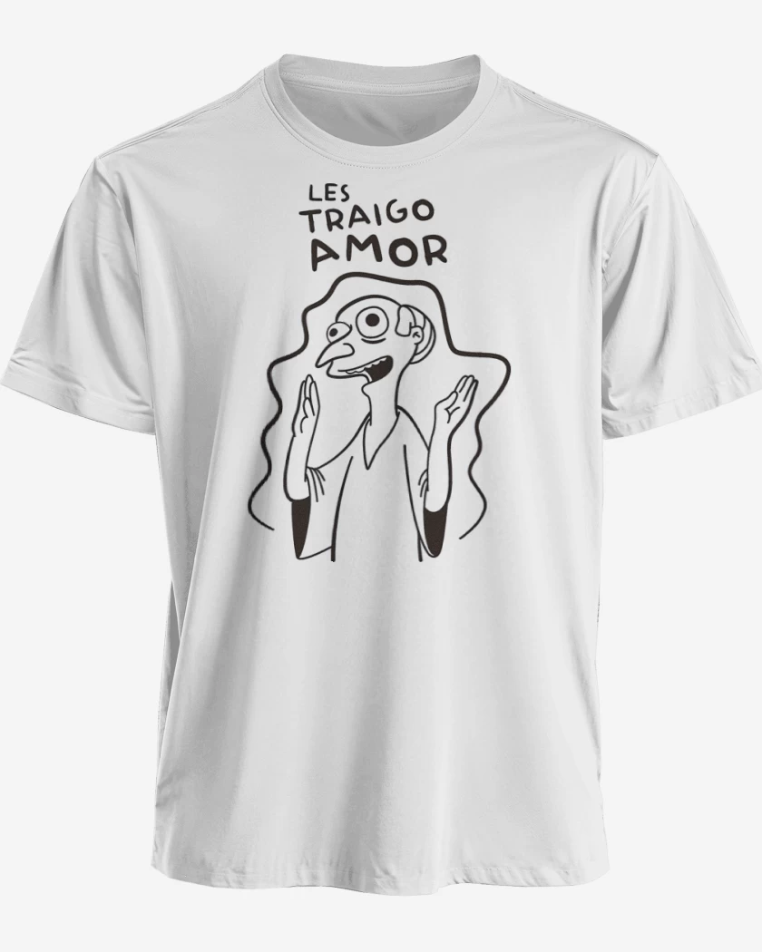 Polera premium Blanco de Les Traigo Amor