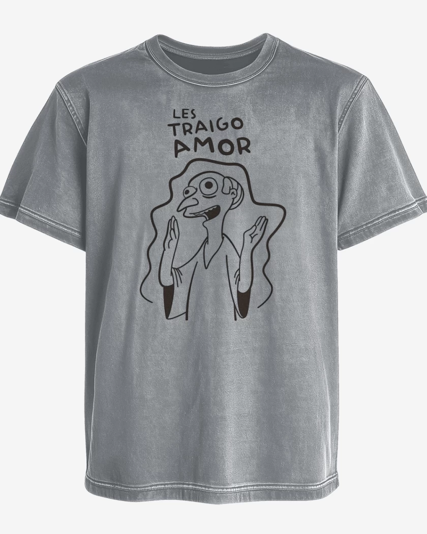 Polera desgastada Les Traigo Amor