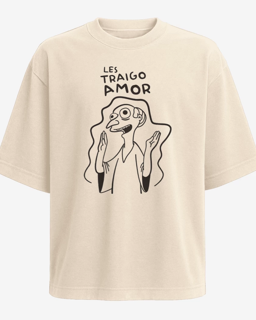 Polera Oversize Les Traigo Amor