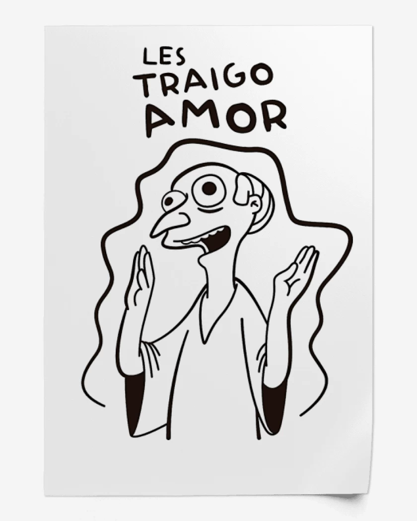 Print Les Traigo Amor