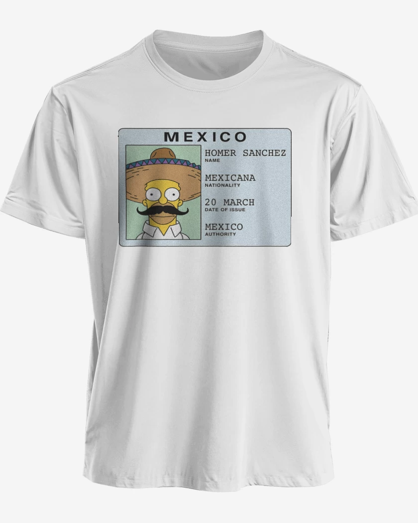 Polera premium Blanco de Homer Sanchez