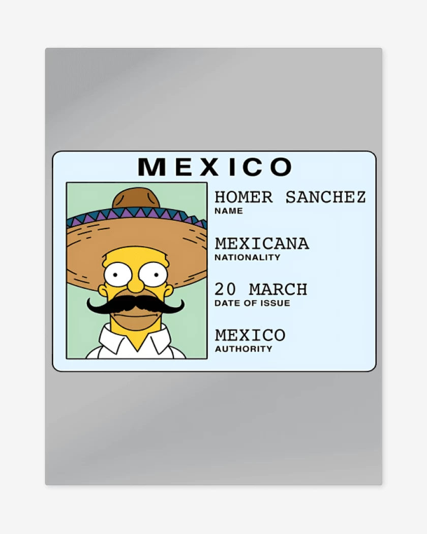 Print metalico Gris Melange de Homer Sanchez