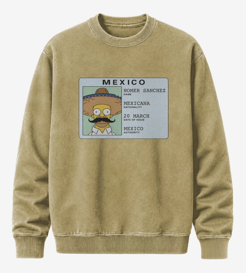 Poleron Polo Acid Wash Beige de Homer Sanchez
