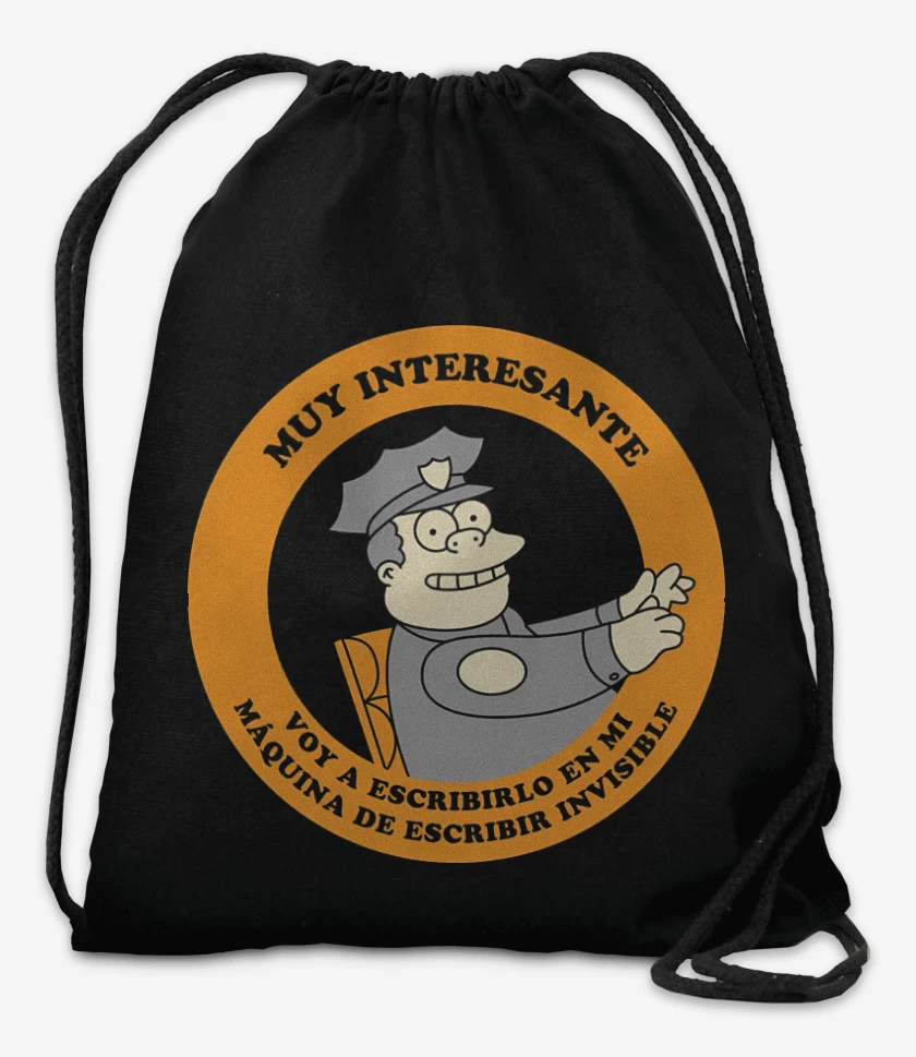 Mochila Negro de Muy Interesante