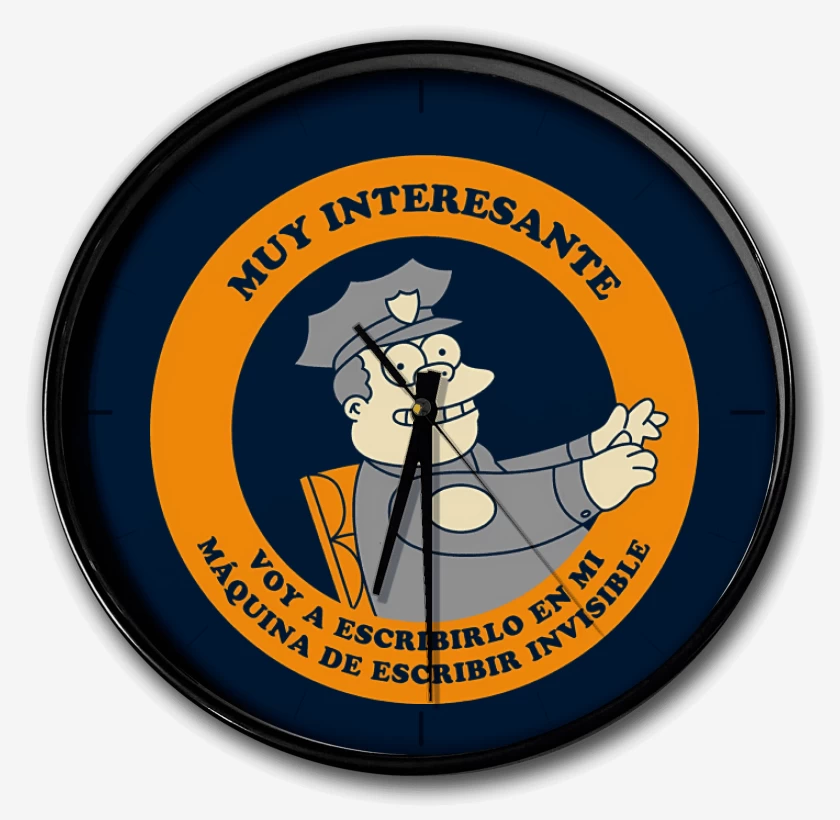 Reloj Azul Marino de Muy Interesante