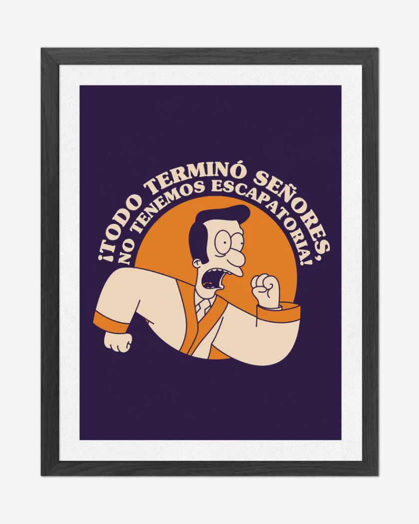 Cuadro decorativo Morado de Todo se Terminó Señores