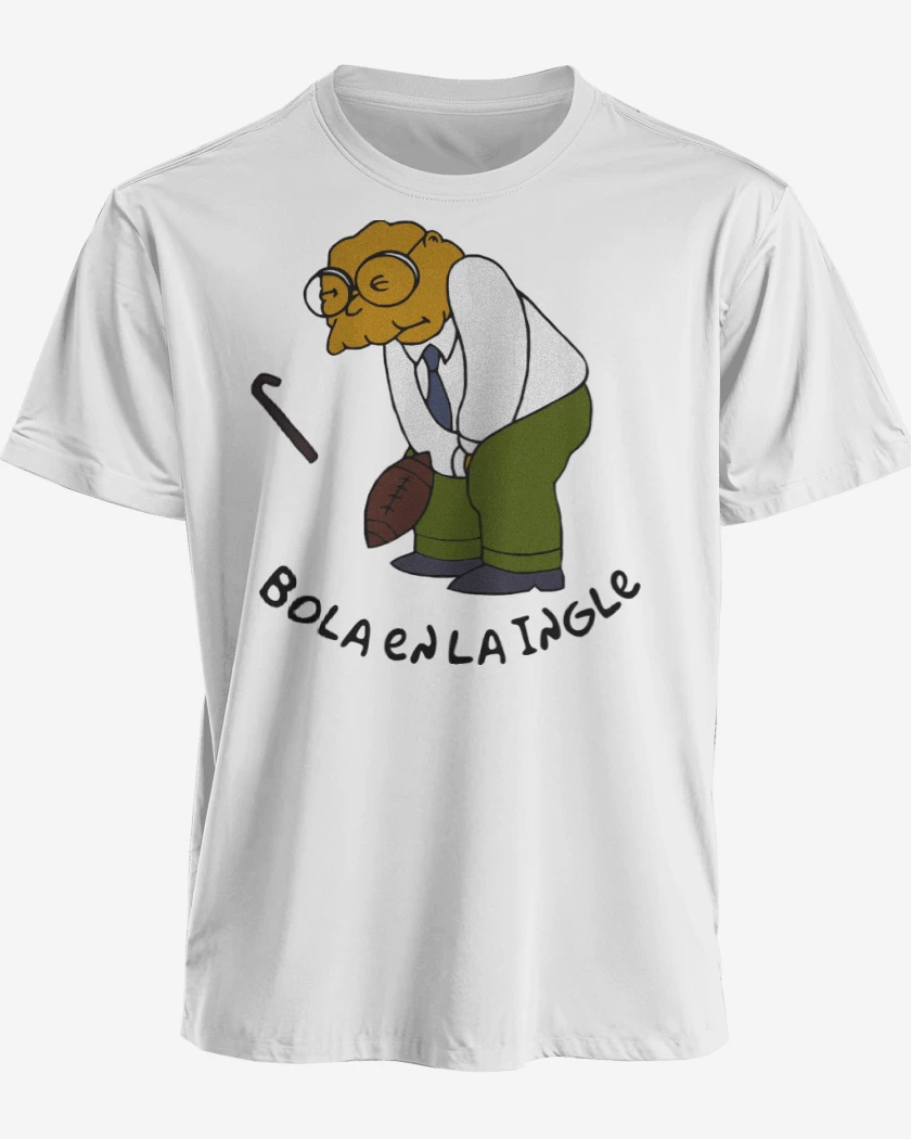 Polera premium Blanco de Bola en la Ingle