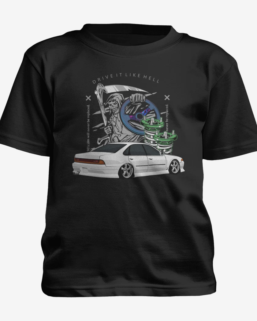 Polera de niño Negro de Drive it like Hell