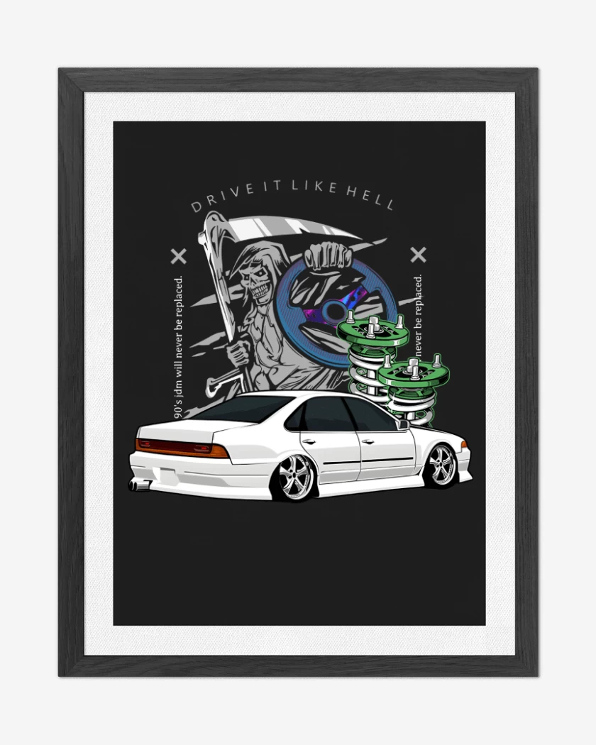 Cuadro decorativo Negro de Drive it like Hell