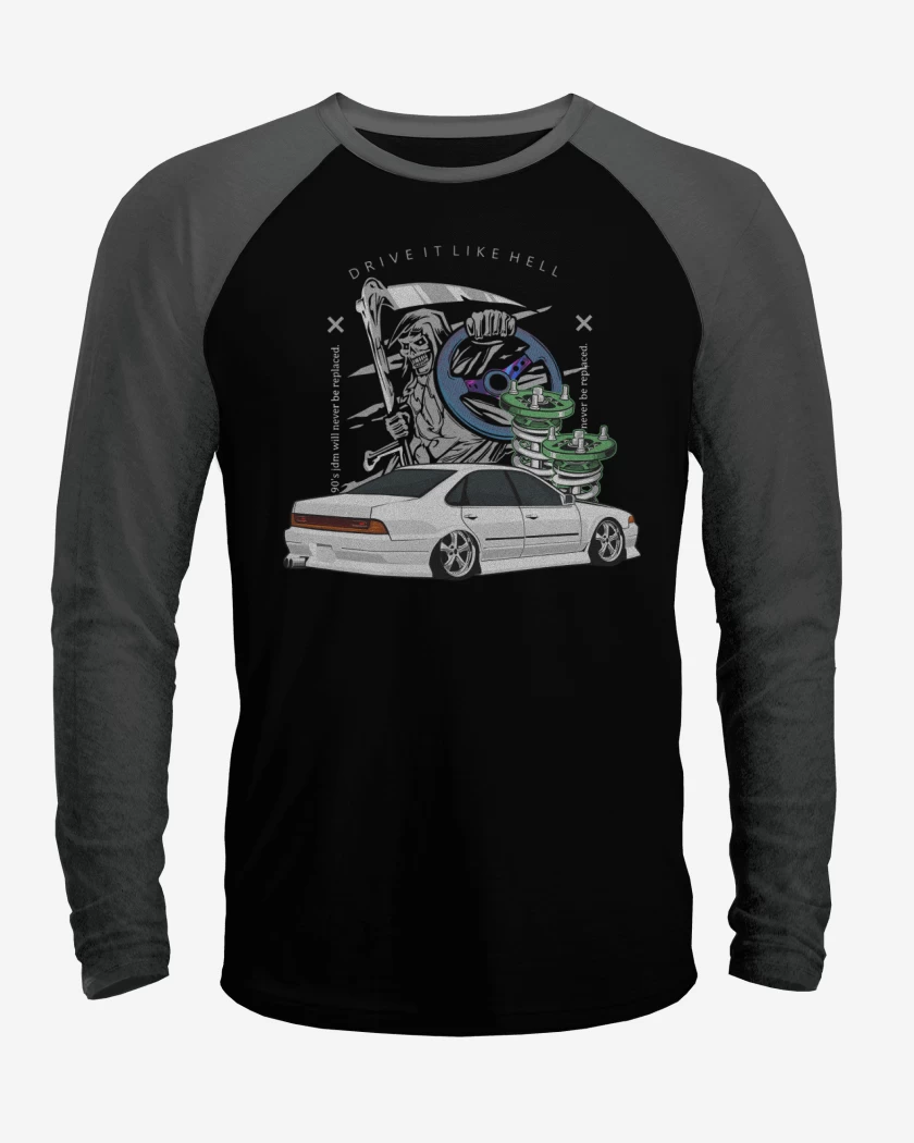 Polera Raglan Drive it like Hell