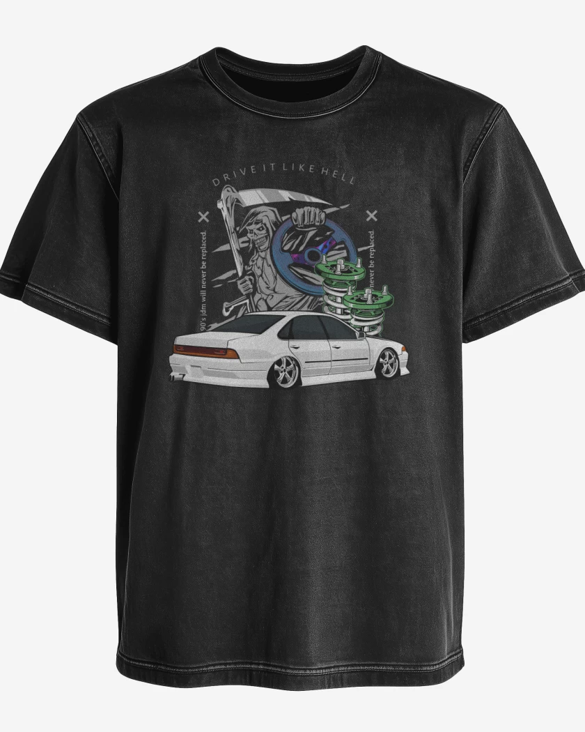 Polera desgastada Drive it like Hell
