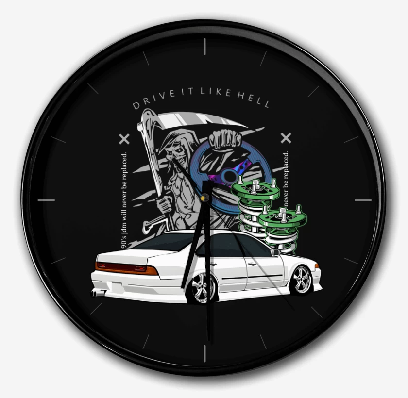 Reloj Negro de Drive it like Hell