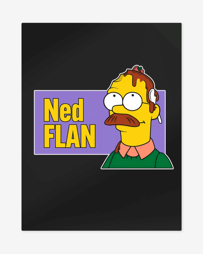 Print metalico Negro de Ned Flan