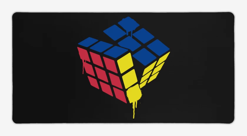 Mouse pad Gamer Negro de Rubik simple