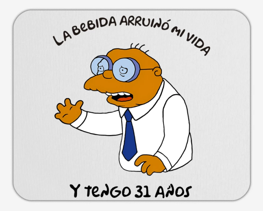 Mousepad La Bebida Arruinó mi Vida