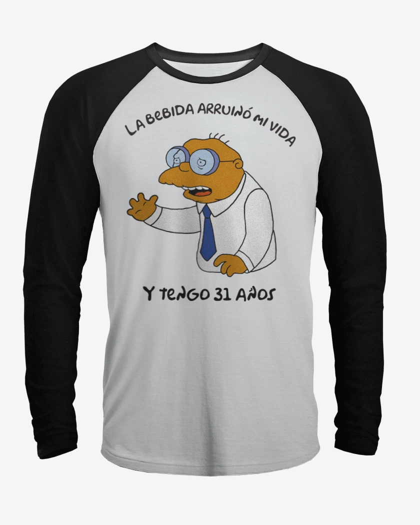 Polera Raglan La Bebida Arruinó mi Vida