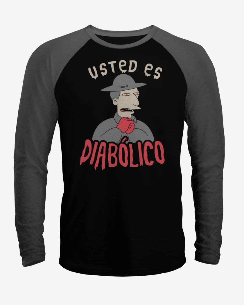 Polera Raglan Usted es Diabólico