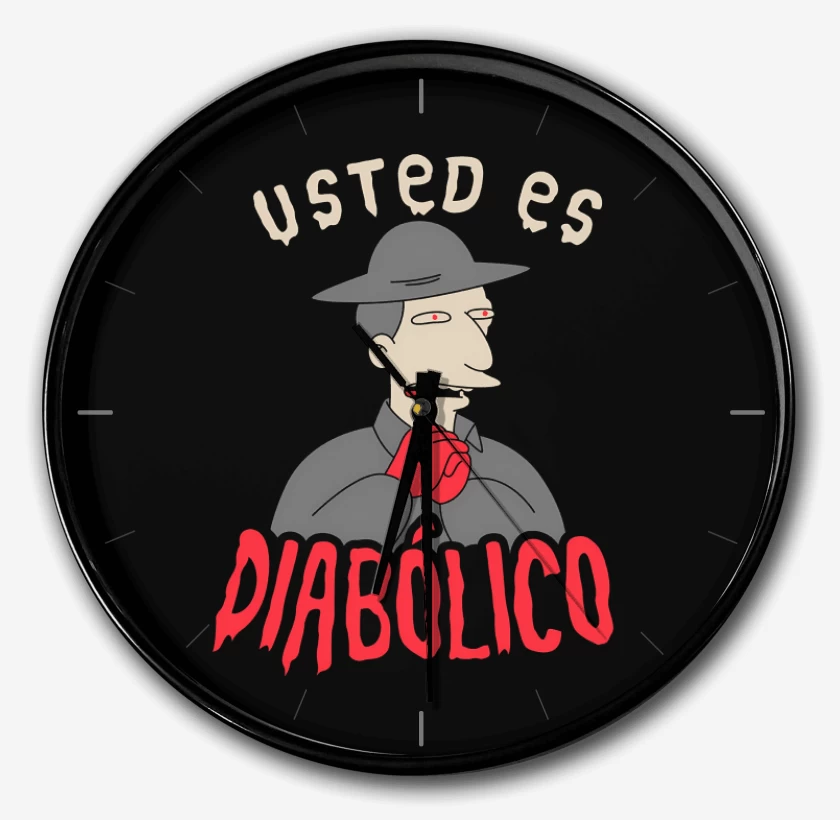 Reloj Negro de Usted es Diabólico