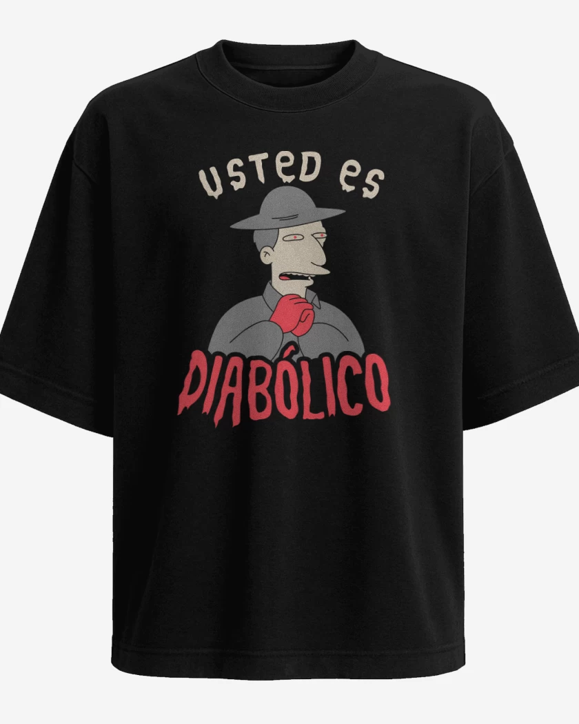 Polera Oversize Usted es Diabólico