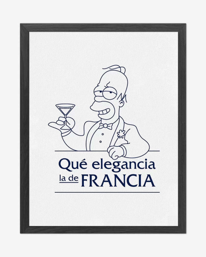 Cuadro decorativo Qué elegancia la de Francia