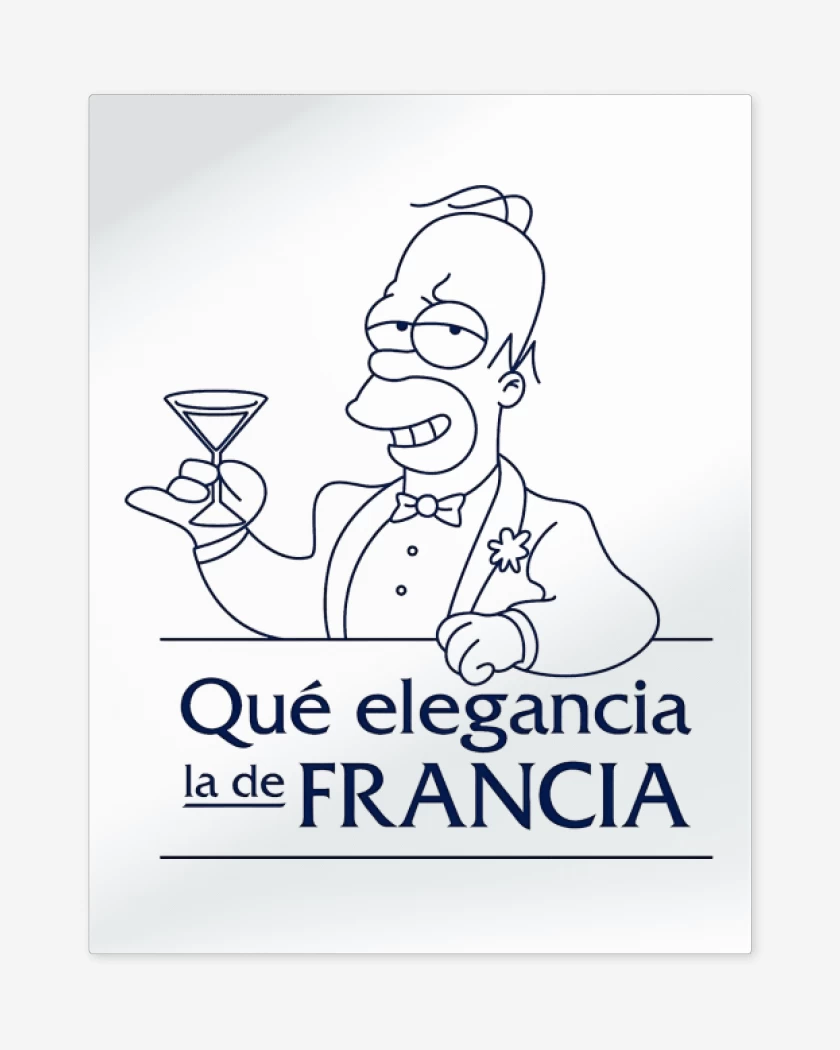 Print metalico Qué elegancia la de Francia