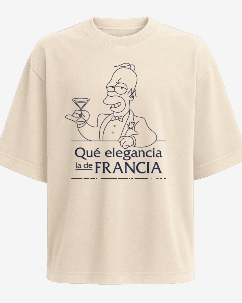 Polera Oversize Qué elegancia la de Francia