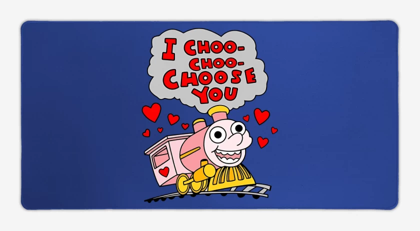 Mouse pad Gamer Azul Rey de Trencito Choo Choo