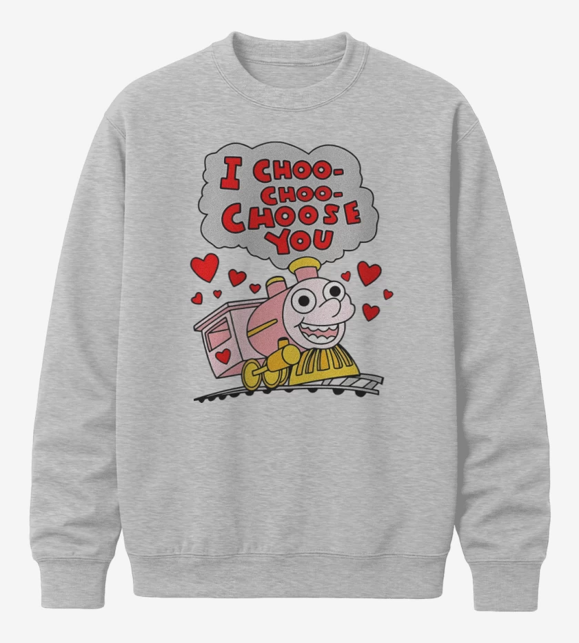 Poleron polo Gris Melange de Trencito Choo Choo