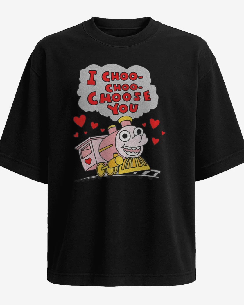 Polera Oversize Negro de Trencito Choo Choo