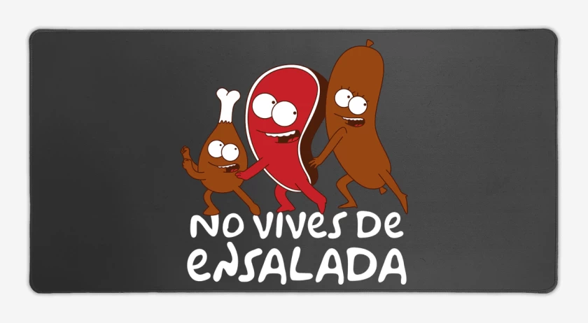 Mouse pad Gamer Carbon de No vives de Ensalda