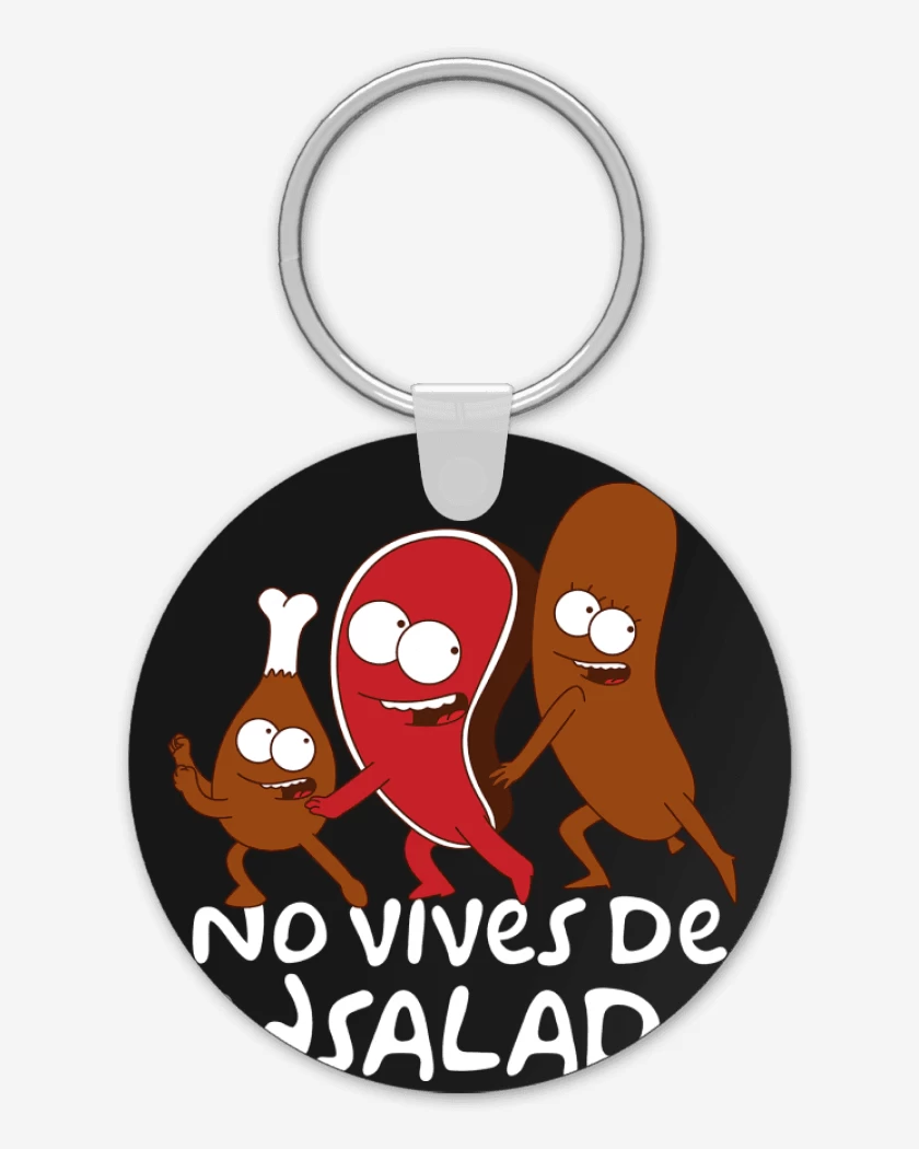 Llavero No vives de Ensalda