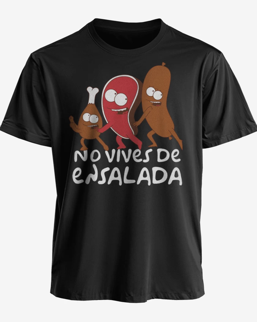 Polera premium Negro de No vives de Ensalda