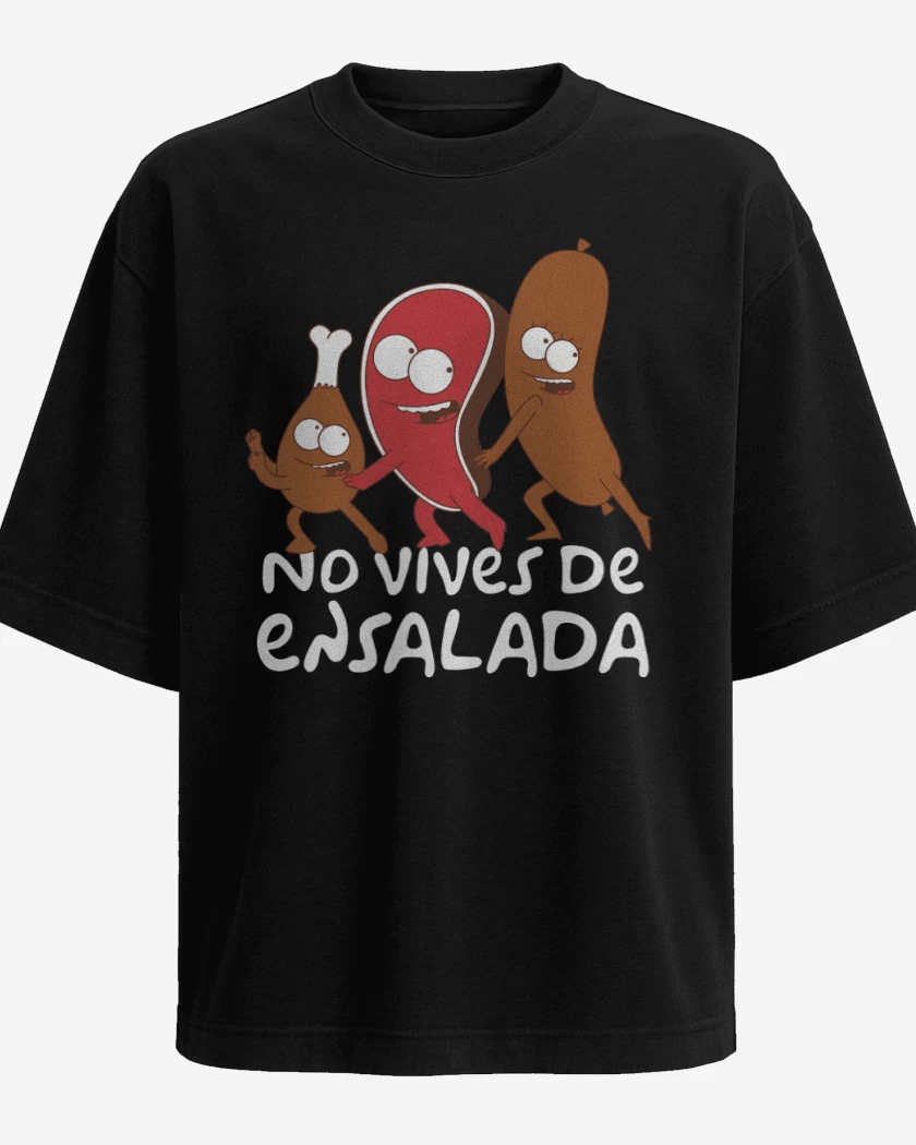 Polera Oversize Negro de No vives de Ensalda