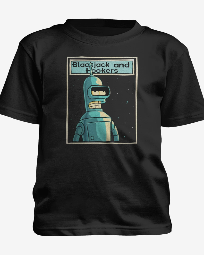 Polera de niño Negro de Blackjack and hookers