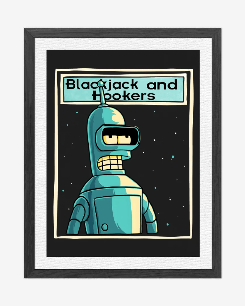 Cuadro decorativo Negro de Blackjack and hookers
